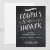 Uitnodigingen voor de huwelijksdouche van het echt (Voorkant / Achterkant)