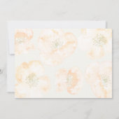 Uitnodigingen voor de Rode Poppy-bruiloft (Achterkant)