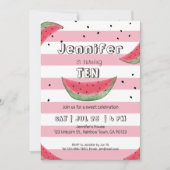 Uitnodigingen voor de roze watermeloen (Voorkant)