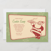 Uitnodigingen voor de uitwisseling van kerstkoekje (Voorkant)