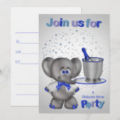 Uitnodigingen voor de Welkomstpartij (Voorkant / Achterkant)