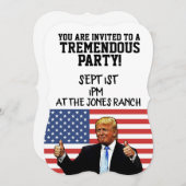 UITNODIGINGEN VOOR DONALD TRUMP-FEESTEN AANGEPAST (Voorkant / Achterkant)