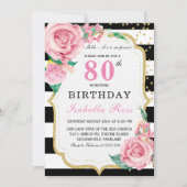 Uitnodigingen voor een 80e verjaardag (Voorkant)