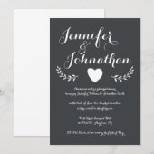 Uitnodigingen voor een diner voor het repetitief e (Voorkant / Achterkant)