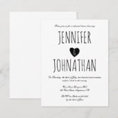 Uitnodigingen voor een echt hartritmeoefening (Voorkant / Achterkant)