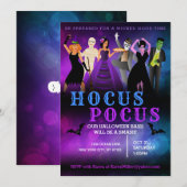 Uitnodigingen voor een Halloweenfeest (Voorkant / Achterkant)