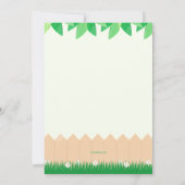 Uitnodigingen voor een tuinfeest (Achterkant)