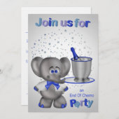 Uitnodigingen voor einde Chemo Partij (Voorkant / Achterkant)