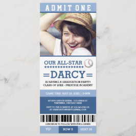 Uitnodigingen voor eindexamenfeest honkbal