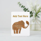 Uitnodigingen voor Elephant Tribal Environmental D (Staand voorkant)