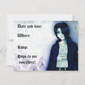 Uitnodigingen voor emo-jongen (Achterkant)