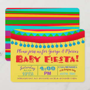 Uitnodigingen voor Fiesta Baby Shower