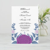 Uitnodigingen voor florerende moslimbruiloft (Staand voorkant)