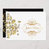 Uitnodigingen voor gouddampen (Voorkant / Achterkant)