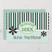 Uitnodigingen voor het afstuderen van verpleegkund (Voorkant / Achterkant)