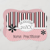 Uitnodigingen voor het afstuderen van verpleegkund (Voorkant / Achterkant)