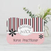 Uitnodigingen voor het afstuderen van verpleegkund (Staand voorkant)