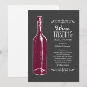 Uitnodigingen voor het branden van gebrande wijn (Voorkant / Achterkant)