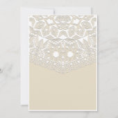 Uitnodigingen voor het bruiloft van White Rustic L (Achterkant)