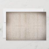 Uitnodigingen voor het diner van Burlap and Mason  (Achterkant)