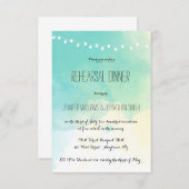 Uitnodigingen voor het diner van de repetitie van  (Voorkant / Achterkant)