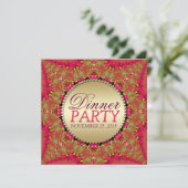 Uitnodigingen voor het diner van Lacy Eastern Fusi (Staand voorkant)