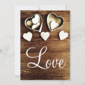 Uitnodigingen voor het huwelijk in Rustic Country (Achterkant)