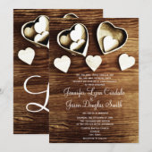 Uitnodigingen voor het huwelijk in Rustic Country (Voorkant / Achterkant)