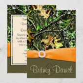 Uitnodigingen voor het jagen van Camo Wedding (Voorkant / Achterkant)