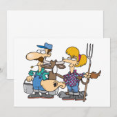 Uitnodigingen voor het kweken van kuilen (Voorkant / Achterkant)