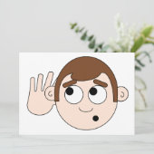 Uitnodigingen voor het luisteren (Staand voorkant)