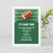 Uitnodigingen voor het voetbalseizoen (Staand voorkant)