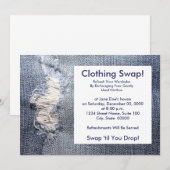 Uitnodigingen voor het wisselen van kleding (Voorkant / Achterkant)