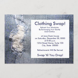 Uitnodigingen voor het wisselen van kleding