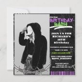 Uitnodigingen voor Hip Hop-verjaardagsfeestjes (Voorkant)