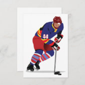 Uitnodigingen voor Ice Hockey afspelen (Voorkant / Achterkant)