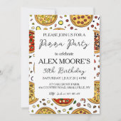 Uitnodigingen voor Italiaanse pizza's (Voorkant)