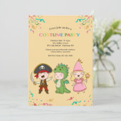 Uitnodigingen voor jeugdkostuums (Staand voorkant)