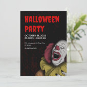 "Uitnodigingen voor Joker Halloweenfeest" Kaart (Staand voorkant)