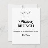 Uitnodigingen voor "Kater Brunch" (Voorkant)