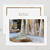 Uitnodigingen voor kerstdiners (Voorkant / Achterkant)