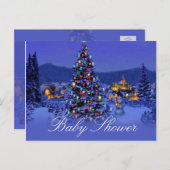 Uitnodigingen voor kerstfeestelijke steekpenningen (Voorkant / Achterkant)