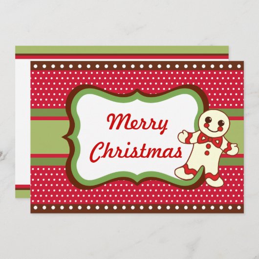 Uitnodigingen voor kerstkoekjes (Voorkant / Achterkant)