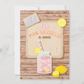 Uitnodigingen voor limonade & BBQ Engagement Party (Achterkant)