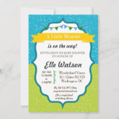 Uitnodigingen voor Little Monster Baby Shower (Voorkant)