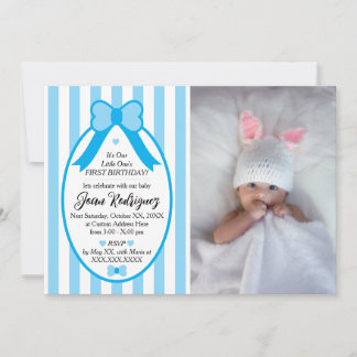 Uitnodigingen voor Little One Bow 1e verjaardagsfo