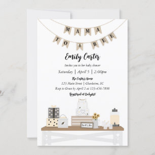 Uitnodigingen voor Mama to Bee Baby Shower