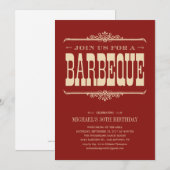 Uitnodigingen voor meervoudige barbeposteigers (Voorkant / Achterkant)