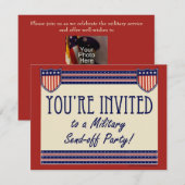 Uitnodigingen voor militaire afzendpartijen (Voorkant / Achterkant)