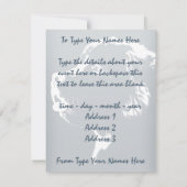 Uitnodigingen voor Newfoundland Persoonlijke Dog R (Achterkant)